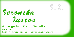 veronika kustos business card